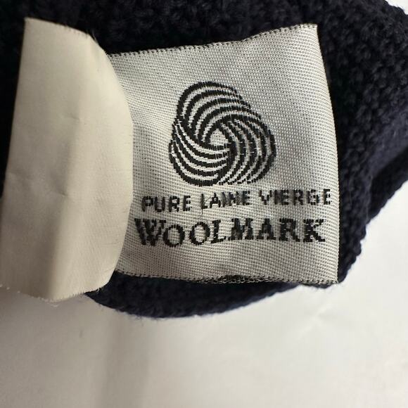 Saint James 100% Wool Long Cardigan Navy 10 - Picture 9 of 10